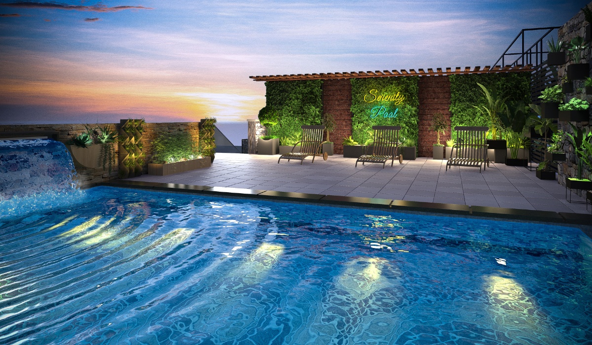 BLU SERENE Apartment Rooftop Serenity Pool